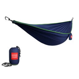Rackhams TrunkTech™ Single Hammock - Navy / Lime Green