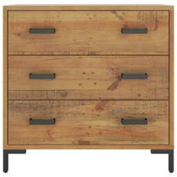 Rackhams Chest of Drawers 75x35x70 cm Solid Pinewood - thumbnail 3