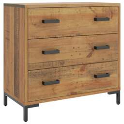 Rackhams Chest of Drawers 75x35x70 cm Solid Pinewood - thumbnail 2