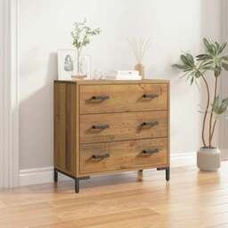 Rackhams Chest of Drawers 75x35x70 cm Solid Pinewood - thumbnail 1