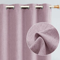 Rackhams Lavender Lilac Lined Blackout Eyelet Curtain Pair - 46 x 63 Inch Drop - thumbnail 2
