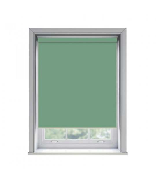 Rackhams No Drill Basil Thermal Blackout Roller Blind (170cm Drop) - 155cm - image 1