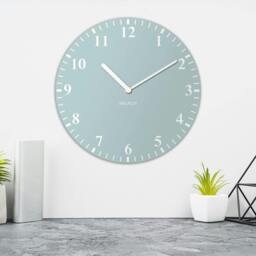Rackhams WC3014 - Duck Egg Blue Solid Colour Classic Silent Wall Clock - 30 cm / 11.8 in