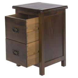Rackhams Boston 2 Drawer Petite Bedside Cabinet - thumbnail 5