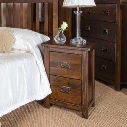Rackhams Boston 2 Drawer Petite Bedside Cabinet - thumbnail 2