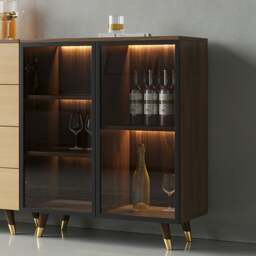 Rackhams D'Ambrosio Wine Storage With Glass Doors, Cabinet - Style B 120cm - thumbnail 6