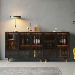 Rackhams D'Ambrosio Wine Storage With Glass Doors, Cabinet - Style B 120cm - thumbnail 3