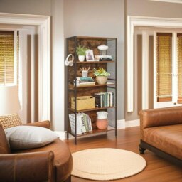 Rackhams 4-Tier Bookcase with Metal Frame - thumbnail 3