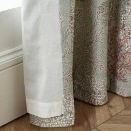 Rackhams Woodland Trees Lined Pencil Pleat Curtains Green - Green - 66x72 Inch - thumbnail 4