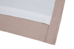 Rackhams Pure Washed Linen Lined Eyelet Curtains - Pink - Width 167cm x Drop 182cm - Pink - thumbnail 2