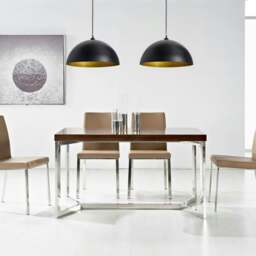 Rackhams Ceiling Lamp 2 pcs Height-adjustable Semi-spherical Black - thumbnail 4