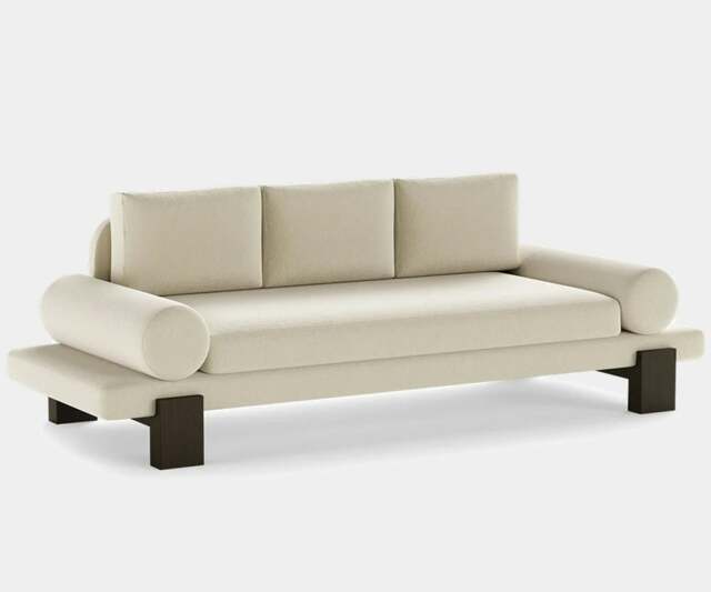 Rackhams Dolmen Azure Sofa: Timeless Elegant with Fabric Oak Sofa - image 1