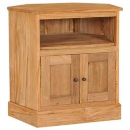 Rackhams Corner Sideboard 60x45x60 cm Solid Teak Wood - Brown - Solid teak wood