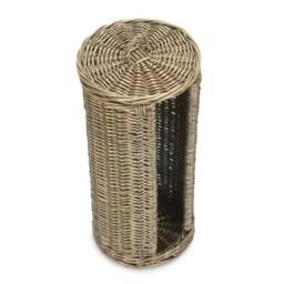 Rackhams Open Round Rattan 3 Toilet Roll Holder - thumbnail 3