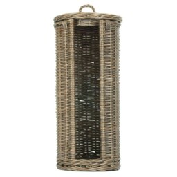 Rackhams Open Round Rattan 3 Toilet Roll Holder - thumbnail 4