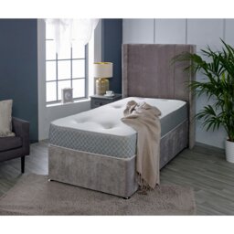 Rackhams Nebraska Tufted Hybrid Mattress - Soft Feel Cool Touch Quilted Sleep Surface - Grey - 1 - European Small Single Mattress (80cm x 200cm) - thumbnail 5