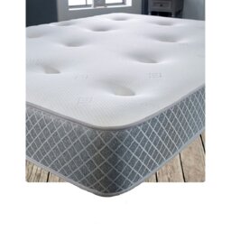 Rackhams Nebraska Tufted Hybrid Mattress - Soft Feel Cool Touch Quilted Sleep Surface - Grey - 1 - European Small Single Mattress (80cm x 200cm) - thumbnail 4