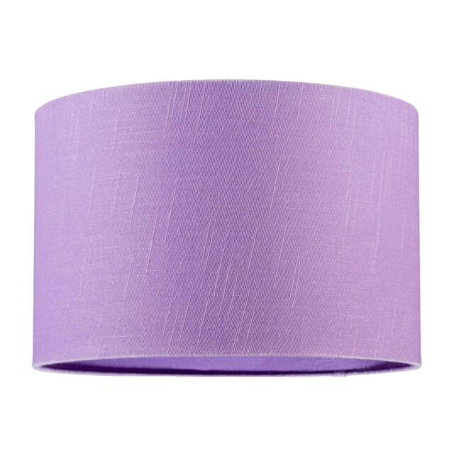 Rackhams Modern Designer Lavender Oil Textured Linen Fabric Circular Lamp Shade - image 1