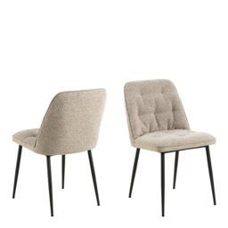 Rackhams Brooke Dining Chair in Monza Beige Set of 2 - 1