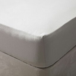 Rackhams Brushed Cotton Extra Deep Fitted Sheet - Grey - Grey - Narrow Double - 100% Brushed Cotton - thumbnail 3