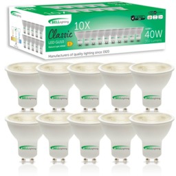 Rackhams GU10 LED Spotlight 4.4W Energy Saving Light Bulbs - Pack of 10 - thumbnail 1