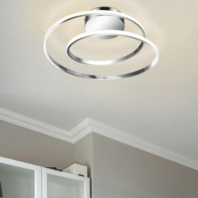 Rackhams Alston Double Ring LED Ceiling Light - Chrome - image 1