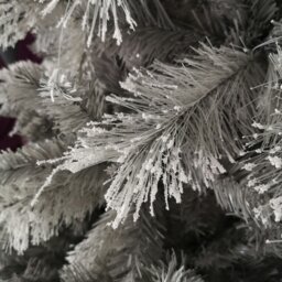 Rackhams 7ft (210cm) Premier Snow Fir Grey PVC Christmas Tree with 861 Cashmere Tips - thumbnail 3