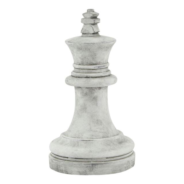 Rackhams Athena King Chess Piece Ornament - White - One Size - White - 100% Mixed - image 1