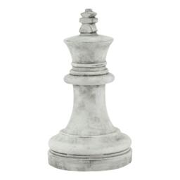 Rackhams Athena King Chess Piece Ornament - White - One Size - White - 100% Mixed - thumbnail 1