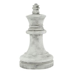 Rackhams Athena King Chess Piece Ornament - White - One Size - White - 100% Mixed - thumbnail 2