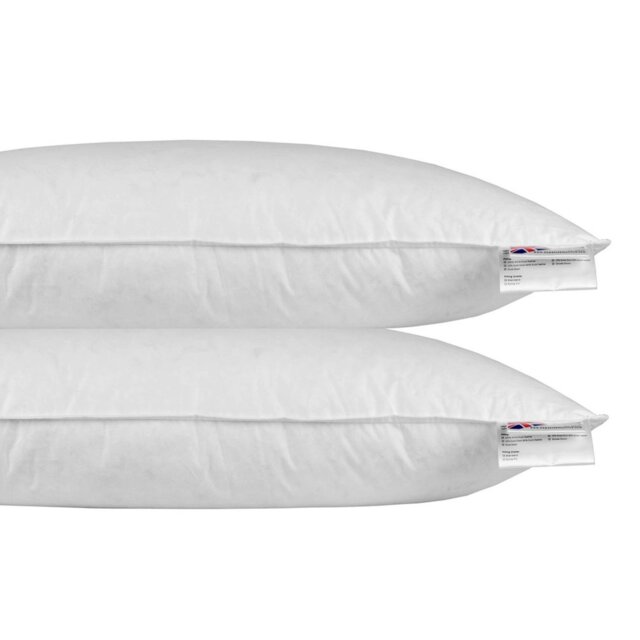 "Rackhams Microfibre Euro Continental Pillow Pair - 40cm x 80cm (16""x32"")" - image 1
