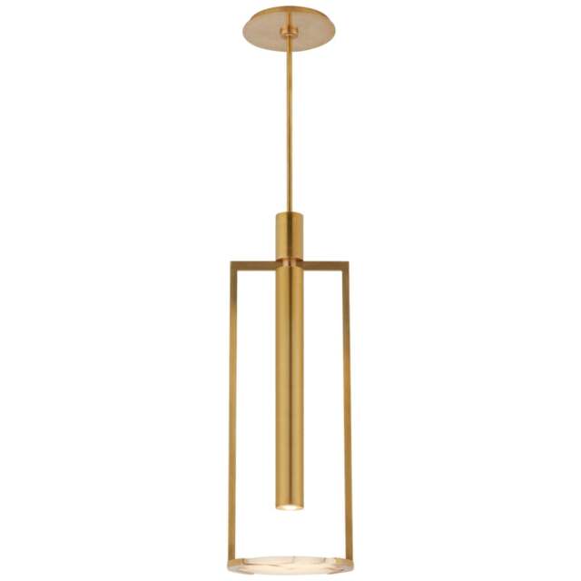 Rackhams Melange Medium Floating Disc Pendant Light - Antique Barnished Brass - image 1