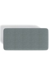 Rackhams 57cm W Rectangular Tofu-shaped Footstool - Grey - thumbnail 5