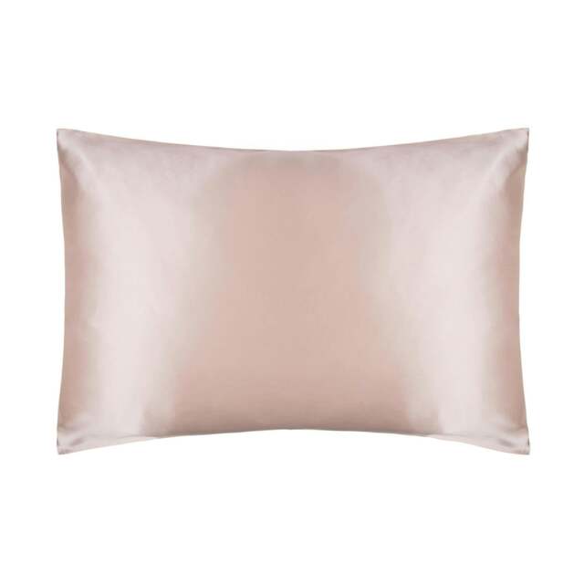 Rackhams 100% Mulberry Silk Pillowcase - Pink - One Size - Pink - 100% Silk - image 1