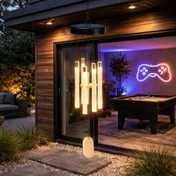 Rackhams Solar Wind Chime – Colour Changing LED Hanging Light - thumbnail 4