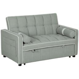 Rackhams 2 Seater Pull Out Sofa Bed with Adjustable Backrest - Charcoal grey - thumbnail 3