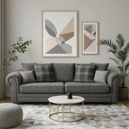 Rackhams Verona Scatter Back Living Room Furniture Range - Warm Mink - Arm Chair - thumbnail 2