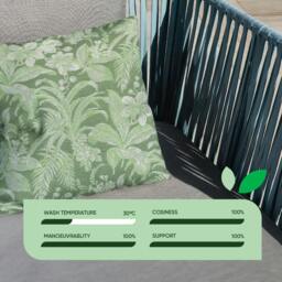 Rackhams Pair of Outdoor Scatter Cushions – Floral Design - thumbnail 3