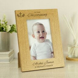 Rackhams Personalised Christening 6x4 Photo Frame - thumbnail 4
