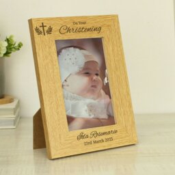 Rackhams Personalised Christening 6x4 Photo Frame - thumbnail 2