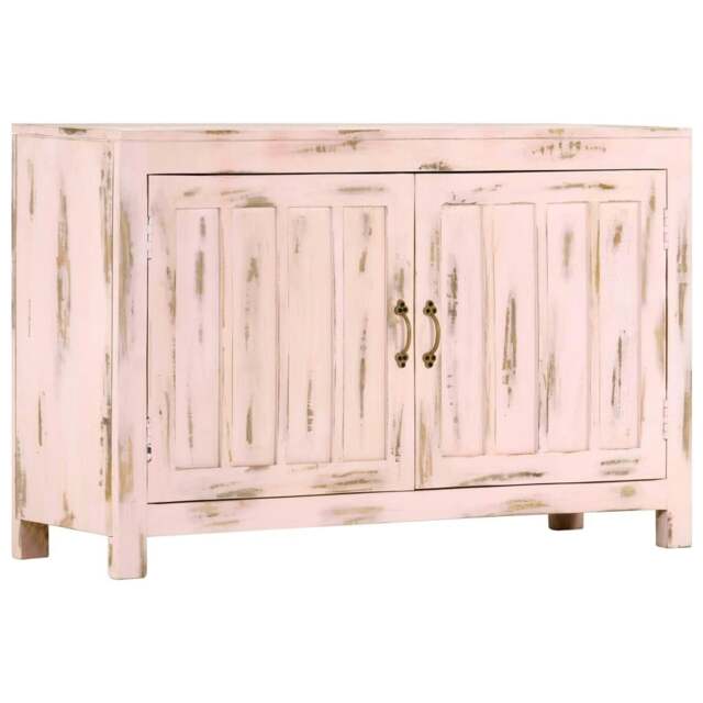 Rackhams Sideboard Light Pink 110x35x70 cm Solid Mango Wood