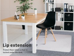 Rackhams Office Chair Mat Hard Floor for Carpet Protector PVC Non Slip 120x90cm - thumbnail 4