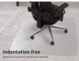Rackhams Office Chair Mat Hard Floor for Carpet Protector PVC Non Slip 120x90cm - thumbnail 6