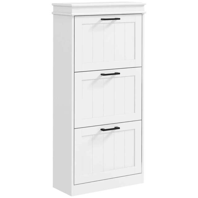 Rackhams Three-Drawer Minimalistic Shoe Storage Cabinet, for 15 Shoes - image 1