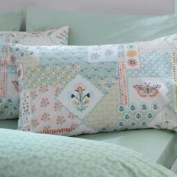 Rackhams Folk Patchwork Green Duvet Cover Set - King - thumbnail 5