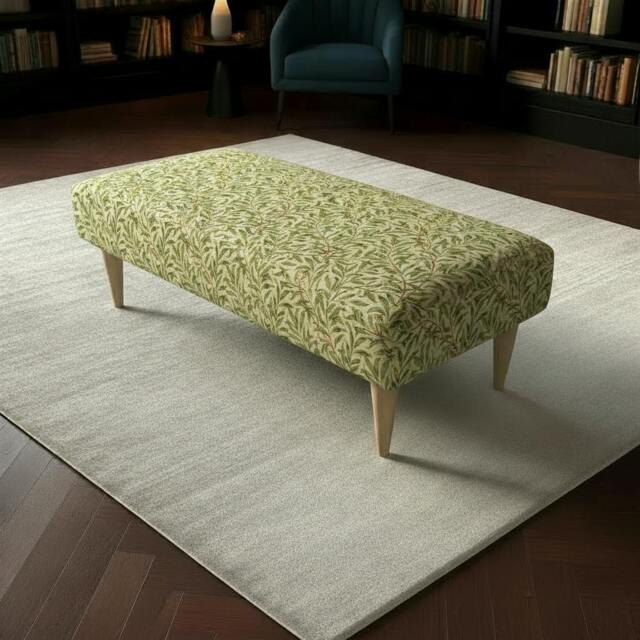 Rackhams Bespoke Hand-Finished Rectangular Stitched Bench – Multi-Functional Ottoman & Coffee Table - 38 x 18 Inches (97 x 46cm) - image 1