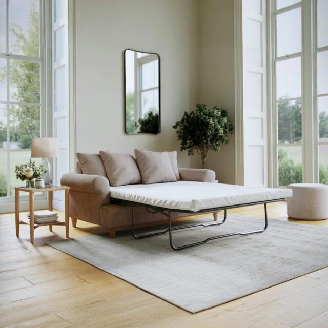 Rackhams Brentwood Sofa Bed - Beige - image 1