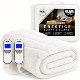 Rackhams Prestige Electric Blanket King Size With 9 Body Settings, 9 Feet Settings, 9 Full Body Settings, 10 Timer Settings - thumbnail 1