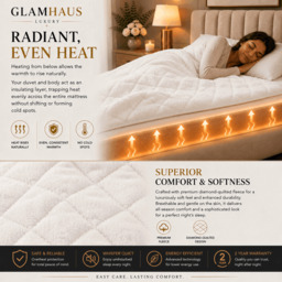 Rackhams Prestige Electric Blanket King Size With 9 Body Settings, 9 Feet Settings, 9 Full Body Settings, 10 Timer Settings - thumbnail 6