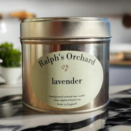 Rackhams Lavender Essential Oil Candle - 2-Wick Black - thumbnail 5